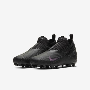 Nike Jr. Phantom Vision 2 Academy Dynamic Fit MG - Nagyobb Gyerek Focicipő - Fekete/Fekete